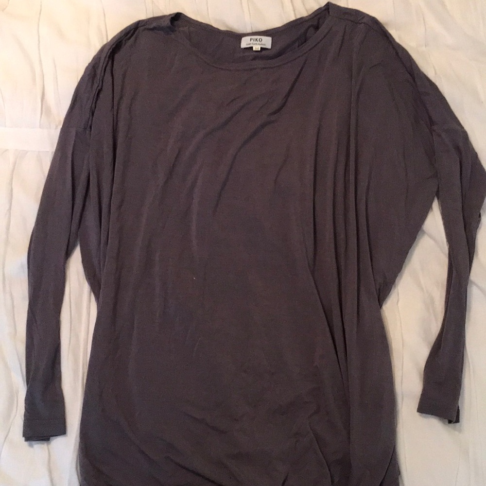 Slate grey piko shirt